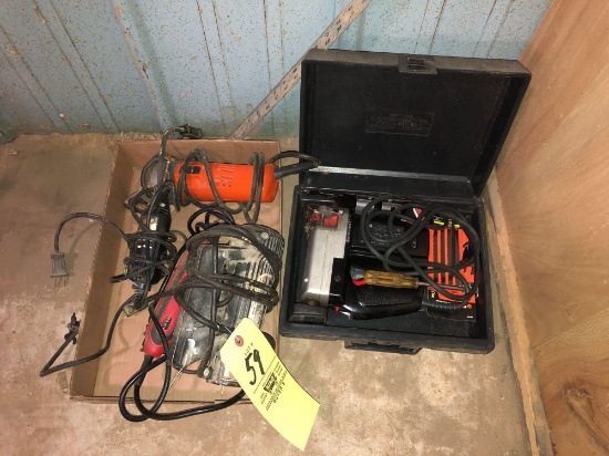 Assorted power tools