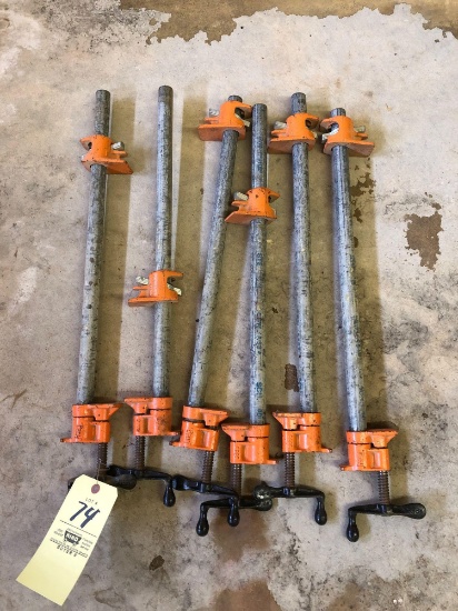 (6) Pony pipe clamps