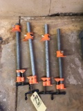 (4) Pony pipe clamps