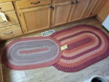 Pair of braided rugs