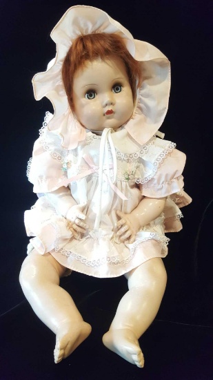 Vintage hard plastic doll