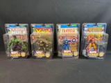 Marvel Legends Toy Biz Series 1 base set Hulk, Toad, Captain America, Iron Man