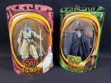 Lord of The Rings The Fellowship of The Ring The Two Towers Toy Biz Gandalf & Gandalf The White