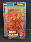 Marvel Legends Toy Biz Series 2 Human Torch gold foil variant no 4 on chest