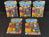 Star Trek The Next Generation Playmates Figures (5) MOC some unpunched cards
