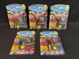 Star Trek The Next Generation Playmates Figures (5)MOC some unpunched cards