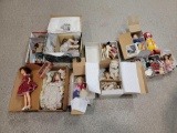 Huge doll group lot, Crissy Aston, Drake, Chris Miller, Alice, McDonalds plus more most with boxes