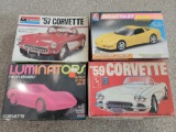 (4) Corvette Model Kits