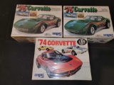 (3) MPC Corvette Model Kits