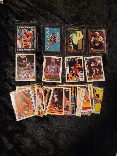 NBA Basketball 35 card group lot HOFer Star Kobe Bryant RC rookie Larry Bird etc