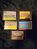 1950s 1960s Pittsburgh Pirates Topps Team Cards lot of 5 with Roberto Clemente