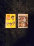 1962 1964 Topps Baseball Batting Leaders cards with Roberto Clemente, Hank Aaron