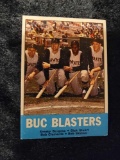 1963 Topps Baseball Buc Blasters card with Roberto Clemente