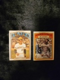 Roberto Clemente 1972 Topps Baseball cards regular and In Action