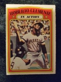 Roberto Clemente 1972 O-PEE-CHEE In Action Baseball card