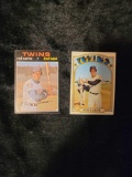 Rod Carew 1971 1972 high number Topps Baseball cards HOFer