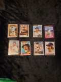 Thurman Munson 1972 to 1979 Topps Baseball 8 card lot Yankees
