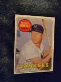 Mickey Mantle 1969 Topps Baseball card New York Yankees HOFer