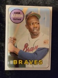 Hank Aaron 1969 Topps Baseball card Atlanta Braves HOFer