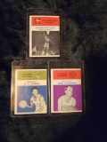 1961 Fleer Basketball Elgin Baylor K C Jones Bob Leonard 3 card group lot