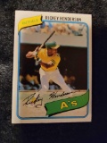 Rickey Henderson 1980 Topps Baseball Rookie RC card
