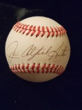 Jim Catfish Hunter signed autographed Official American League Baseball