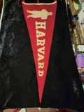 EARLY 1900s Harvard University stitched felt Football pennant Ivy League