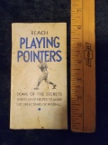 Early Reach Playing Pointers booklet with Babe Ruth other HOFers Glove adv