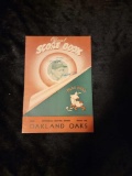 1949 Oakland Oaks Baseball team Official Score Book