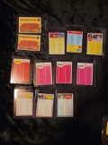 Topps Football vintage Checklist 12 card lot Washington Redskin Team cards No 132 unchecked
