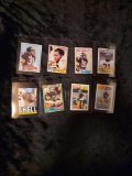 Donnie Shell Topps Football HOFer 8 card group lot 1980 to 1987