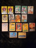 1956 to 1970 Topps Football HOFer and common 15 card lot