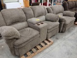 loveseat recliner with matching reclining chair