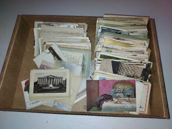 Box of Assorted Postcards, Black Americana, Advertising, Holidays