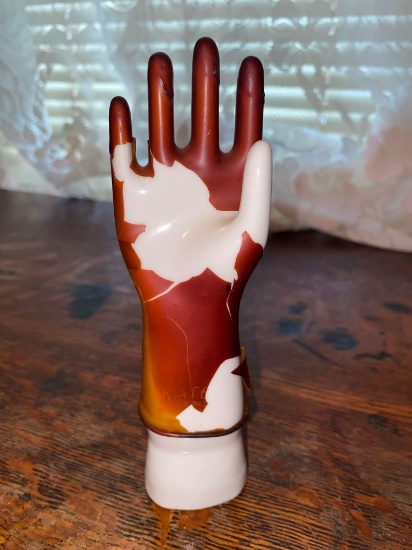 Early miniature Massillon Ohio rubber glove mold