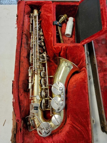 Armstrong saxophone with case
