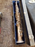 Soprano saxophone with case