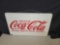 Hoosier style granite top Coca cola sign made to hang, 40 x 25 inches