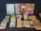Archie, Heathcliff, assorted paperback books, Garfield folders