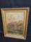 Early oil on canvas landscape scene, 16 x 21 frame size