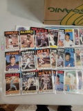 5 binders and loose pages 1980s and newer Baseball cards HOFers RCs etc.