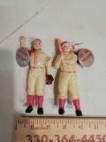 2 Early celluloid Boston Red Sox players with drop pinbacks