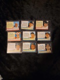 9 1962 Post Cereal Premium Baseball cards
