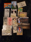 Lot of sports postcards arcade cards Dale Murphy porcelain card etc