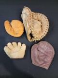 Gene Tenace Rawlings FJ9 baseball glove plus 3 kids gloves