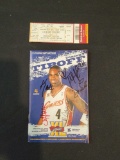Cleveland Cavaliers Tipoff program & ticket stub believed to be signed by Cheerleaders
