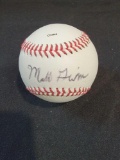Matt Gwin signed autographed baseball with letter