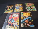 Ewoks #1, 4, 5, Star wars 19, 60 comics