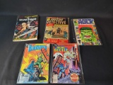Amazing Detective #10, The Incredible hulk, Blackhawk #84, Blue Beetle #86 comics, The Silver Surfer