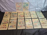 14 Jetsons, Tom and Jerry, Sabrina, Casper, Hot Stuff, Heckle and Jeckle, Reggie coverless comics